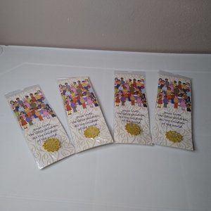 Set Of 4 Jesus Loves The Little Children, All The Children Of The World Pins